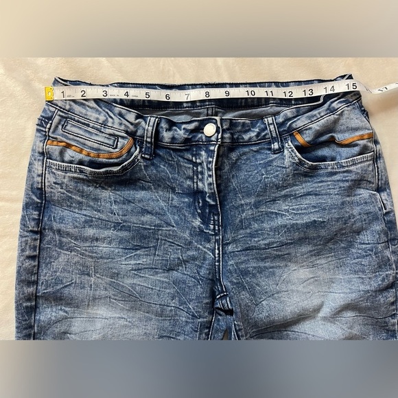 Flamingo Blue Denim Bermuda Women’s Spring Summer Shorts Waist 30 - Picture 4 of 11